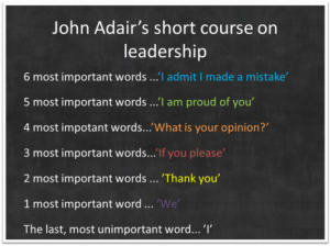 John Adair Course